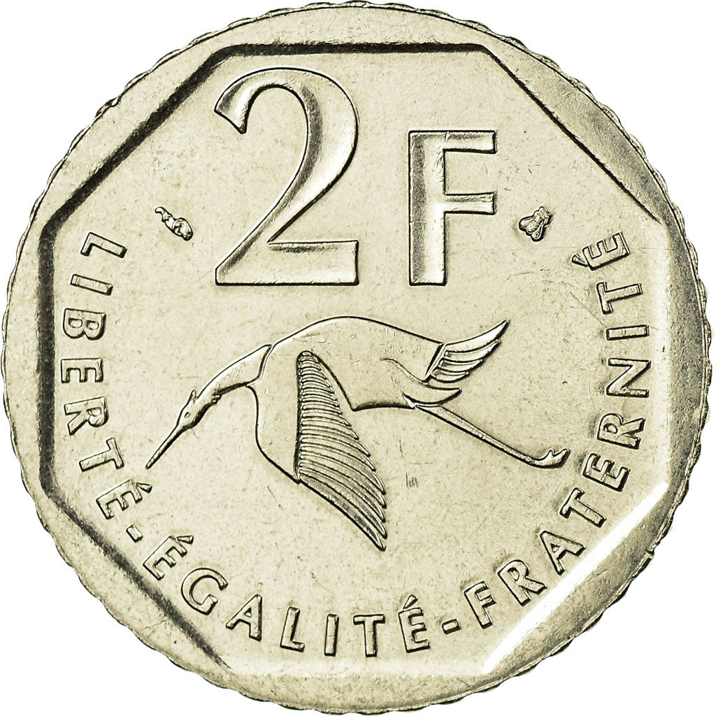 Münze, Frankreich, Guynemer, 2 Francs, 1997, Paris, VZ, Nickel, KM:1187