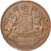 INDIA-BRITISH, 1/4 Anna, 1835, KM #446.2, AU(55-58), Copper, 26.25, 6.57