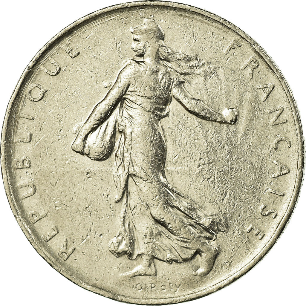 Moneda, Francia, Semeuse, Franc, 1967, Paris, MBC, Níquel, KM:925.1