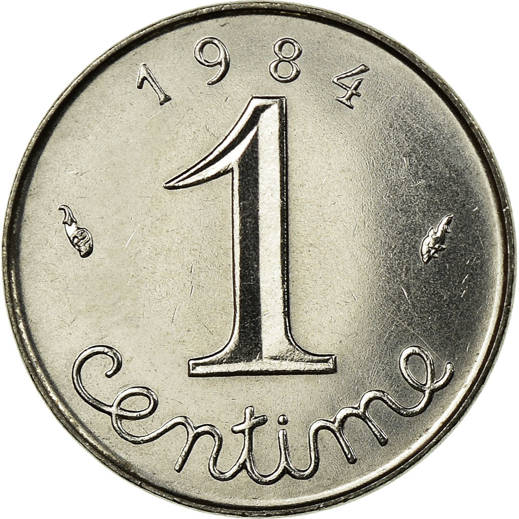 Coin, France, Épi, Centime, 1984, Paris, EF(40-45), Stainless Steel, KM:928