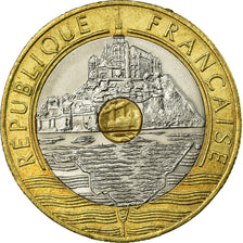 Monnaie, France, Mont Saint Michel, 20 Francs, 1995, TTB, Tri-Metallic