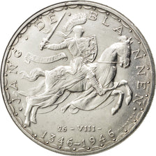 LUXEMBOURG, 100 Francs, 1946, KM #49, AU(50-53), Silver, 37, 24.95