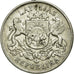 Moneta, Łotwa, 2 Lati, 1926, AU(55-58), Srebro, KM:8