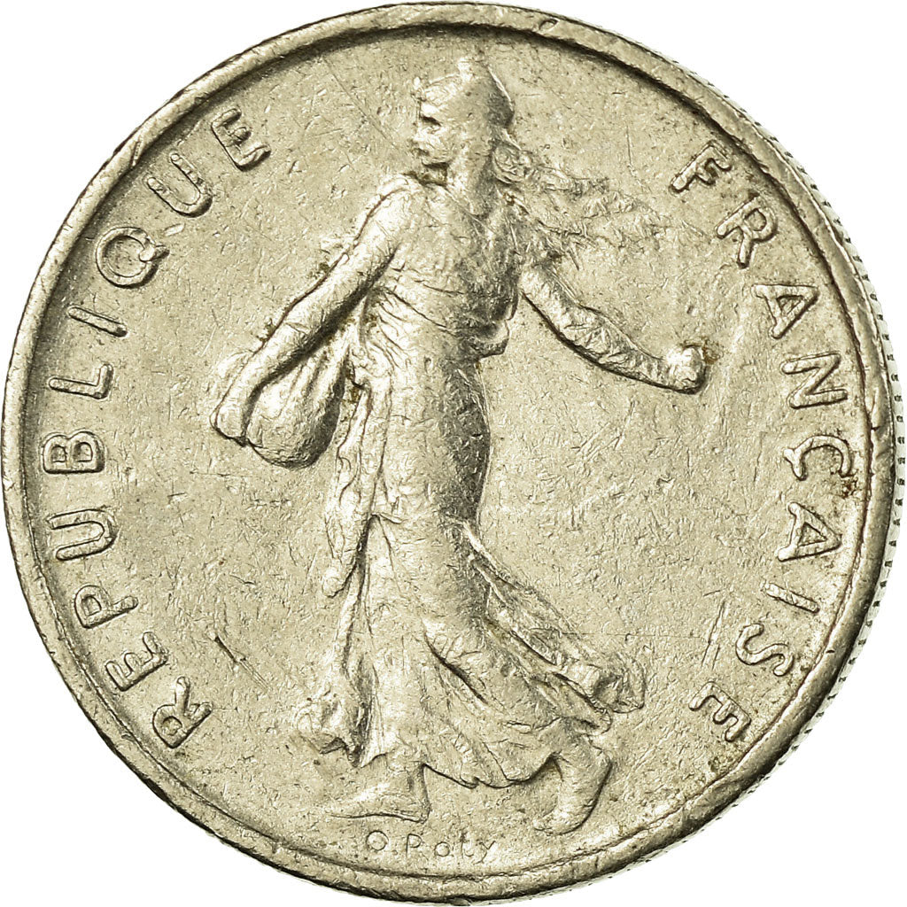 Moneta, Francja, Semeuse, 1/2 Franc, 1966, Paris, EF(40-45), Nikiel, KM:931.1