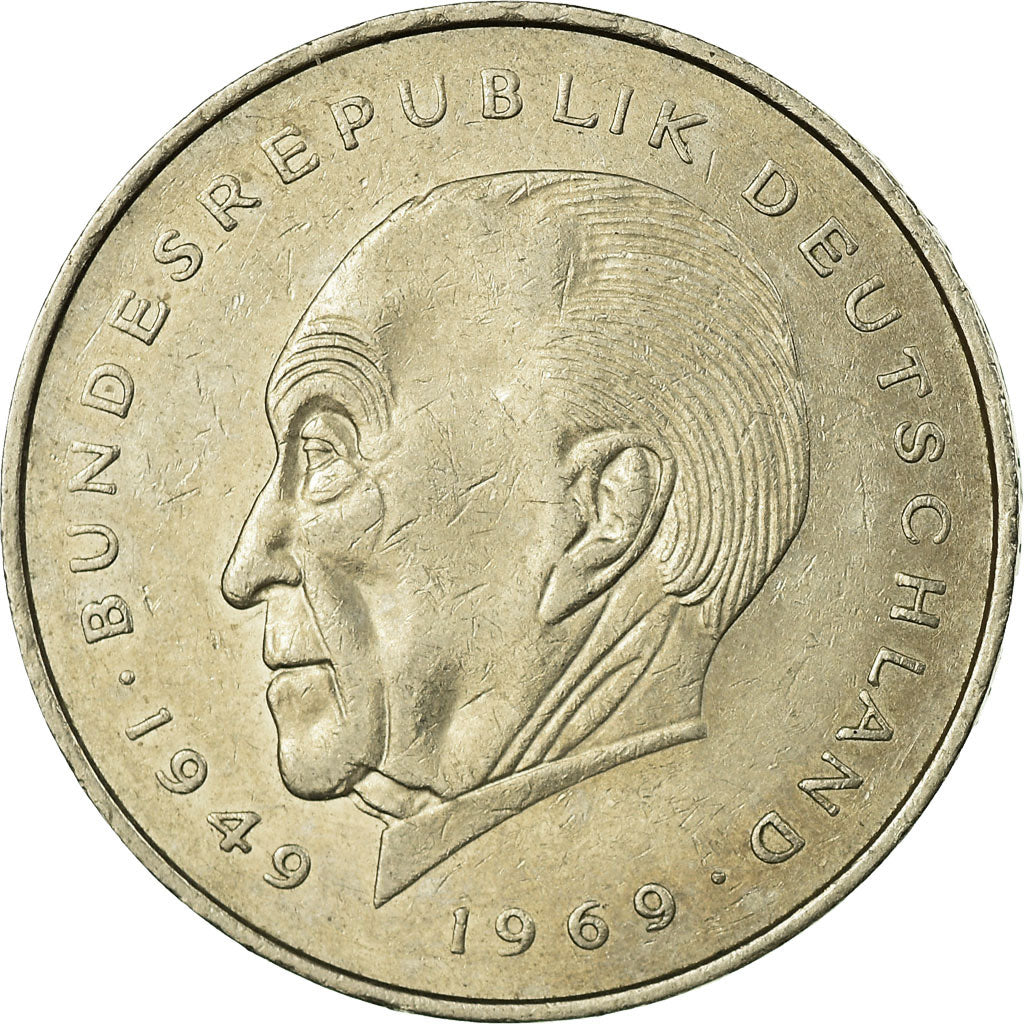 Moneta, GERMANIA - REPUBBLICA FEDERALE, 2 Mark, 1987, Hambourg, BB, Nichel