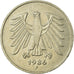 Coin, GERMANY - FEDERAL REPUBLIC, 5 Mark, 1986, Stuttgart, EF(40-45)