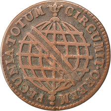 BRAZIL, 5 Reis, 1774, Lisbon, KM #173.3, EF(40-45), Copper, 3.85