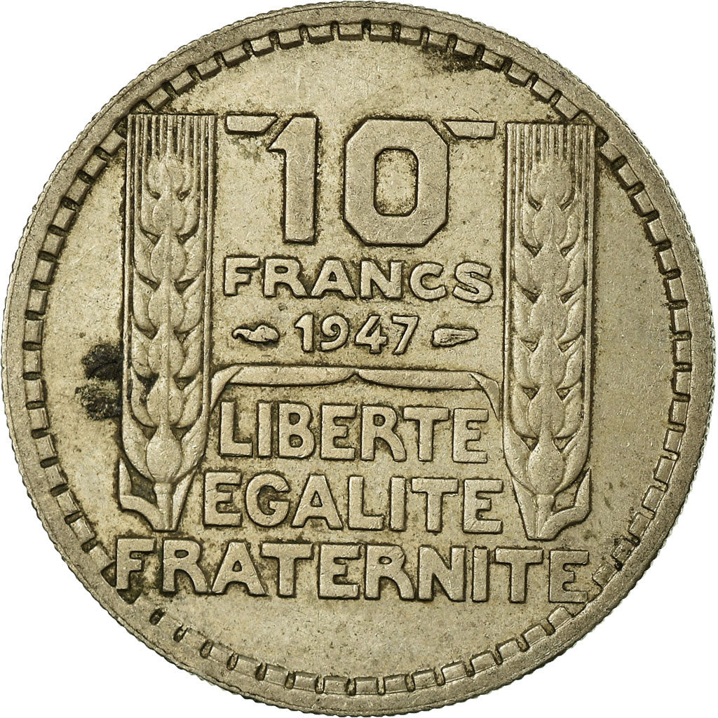 Munten, Frankrijk, Turin, 10 Francs, 1947, FR+, Copper-nickel, KM:908.1