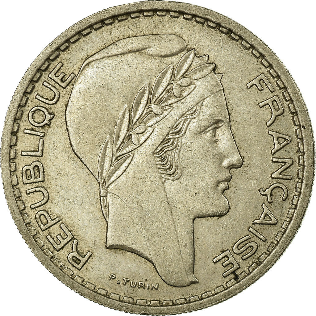 Munten, Frankrijk, Turin, 10 Francs, 1947, Paris, ZF, Copper-nickel, KM:909.1