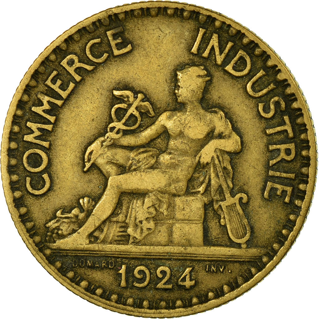 Coin, France, Chambre de commerce, 2 Francs, 1924, Paris, EF(40-45)