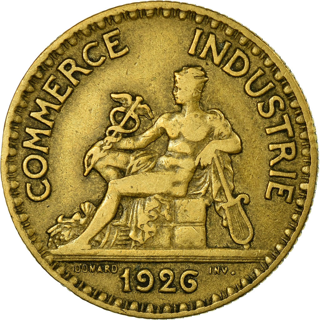 Coin, France, Chambre de commerce, 2 Francs, 1926, Paris, EF(40-45)
