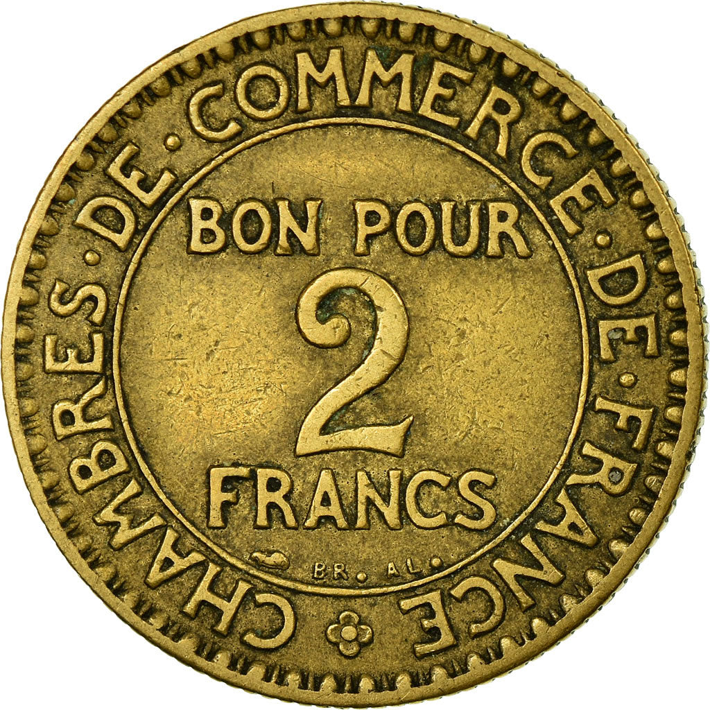 Coin, France, Chambre de commerce, 2 Francs, 1926, Paris, EF(40-45)