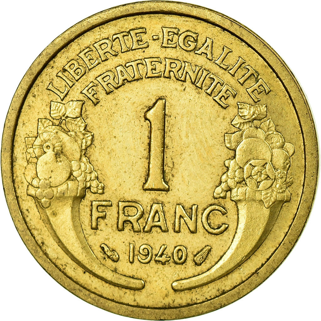 Moneta, Francia, Morlon, Franc, 1940, BB+, Alluminio-bronzo, KM:885, Gadoury:470