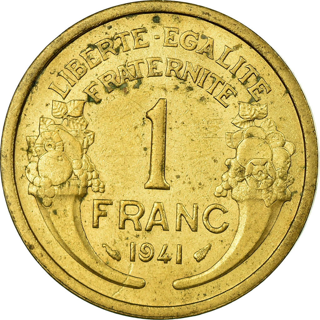 Munten, Frankrijk, Morlon, Franc, 1941, ZF, Aluminum-Bronze, KM:885