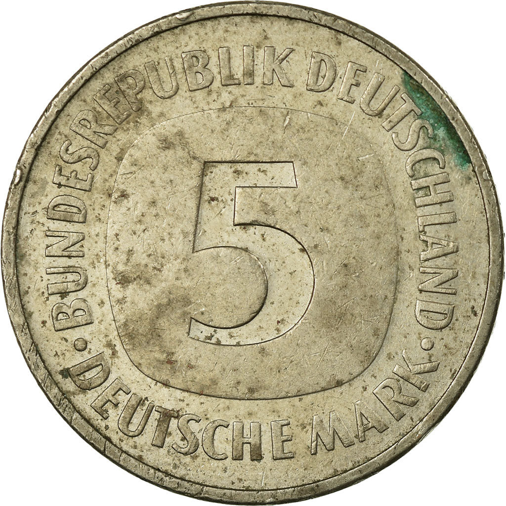 Monnaie, République fédérale allemande, 5 Mark, 1975, Karlsruhe, TB