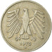Coin, GERMANY - FEDERAL REPUBLIC, 5 Mark, 1975, Munich, VF(20-25), Copper-Nickel