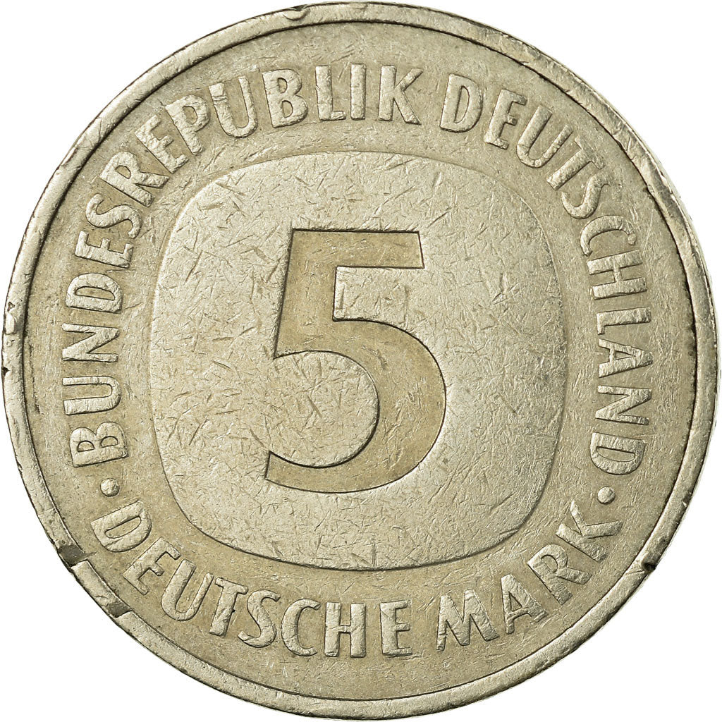 Monnaie, République fédérale allemande, 5 Mark, 1976, Hamburg, TB