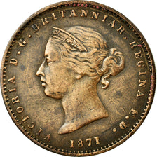 Coin, Jersey, Victoria, 1/26 Shilling, 1871, EF(40-45), Bronze, KM:4