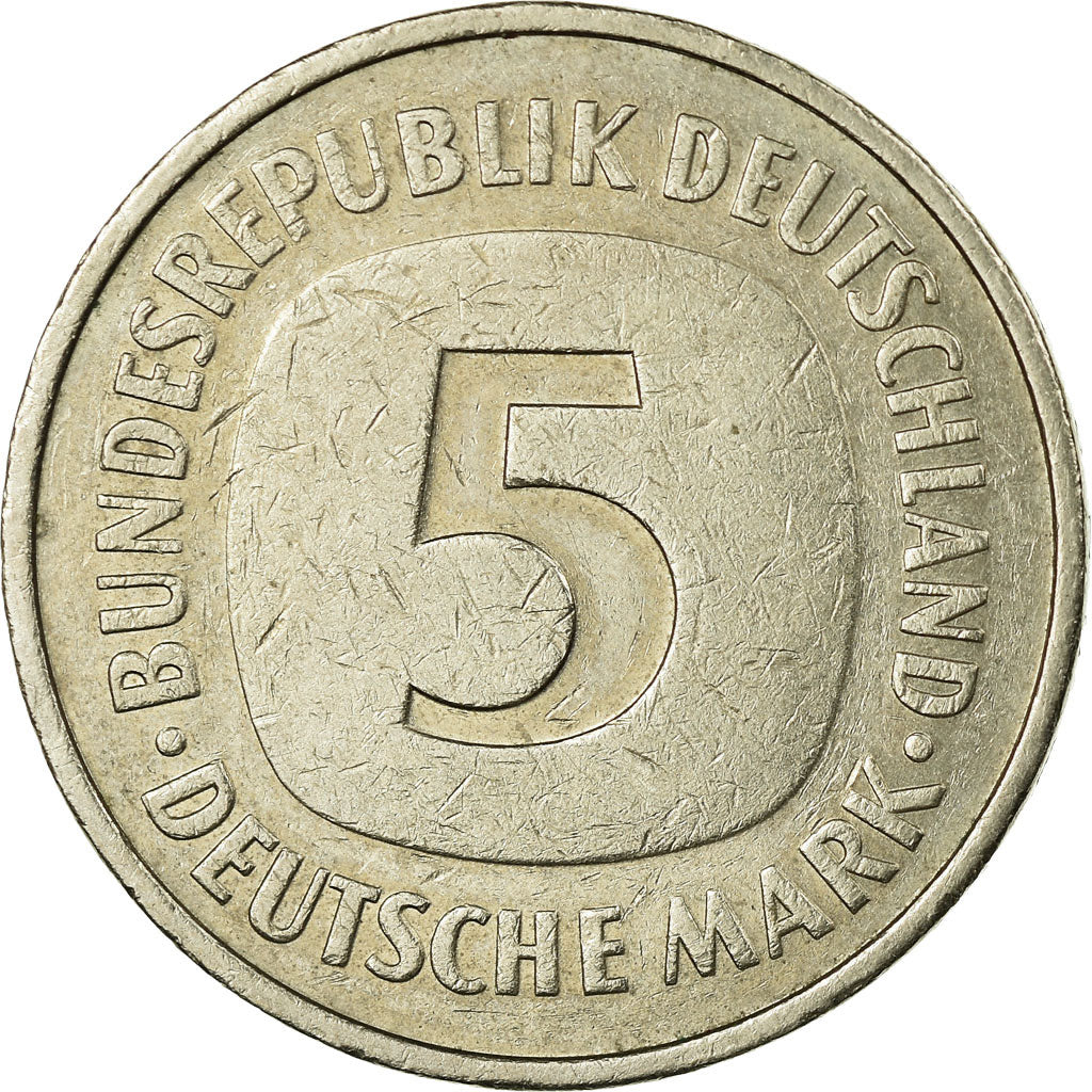 Coin, GERMANY - FEDERAL REPUBLIC, 5 Mark, 1976, Stuttgart, VF(20-25)