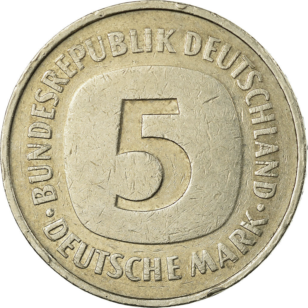 Monnaie, République fédérale allemande, 5 Mark, 1977, Karlsruhe, TB+