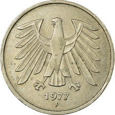 Coin, GERMANY - FEDERAL REPUBLIC, 5 Mark, 1977, Stuttgart, VF(30-35)