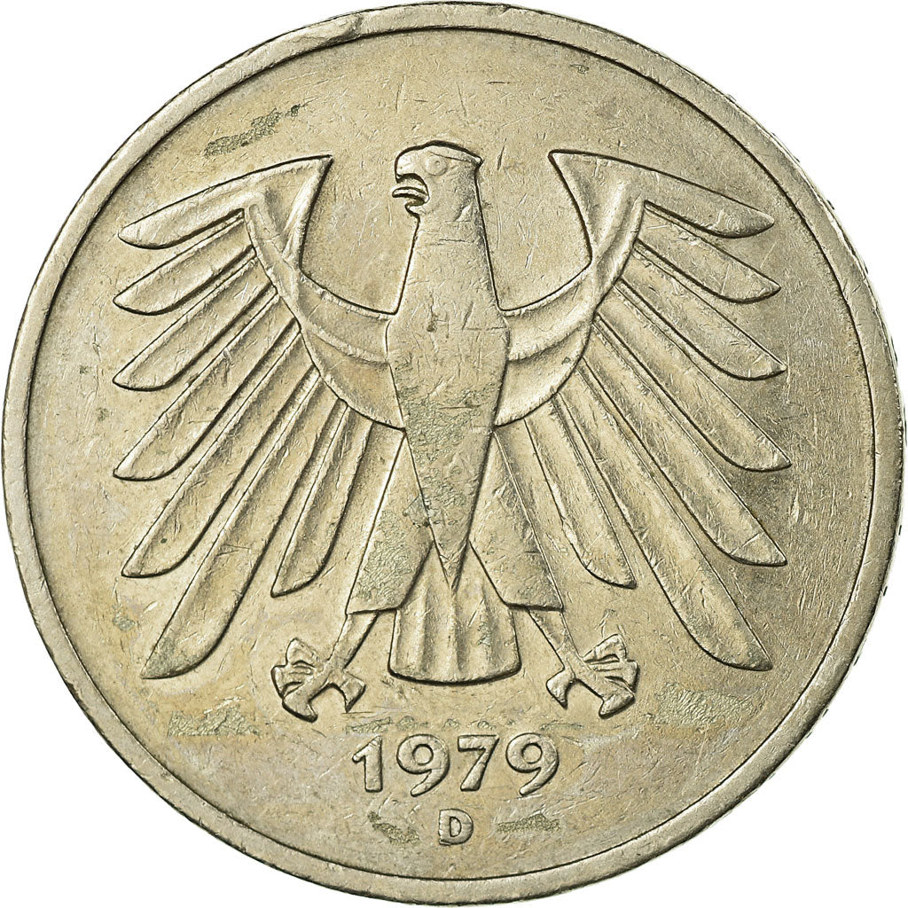 Monnaie, République fédérale allemande, 5 Mark, 1979, Munich, TB+