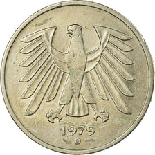 Monnaie, République fédérale allemande, 5 Mark, 1979, Munich, TB+