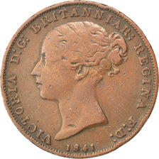 JERSEY, 1/26 Shilling, 1841, KM #2, VF(30-35), Copper, 8.56