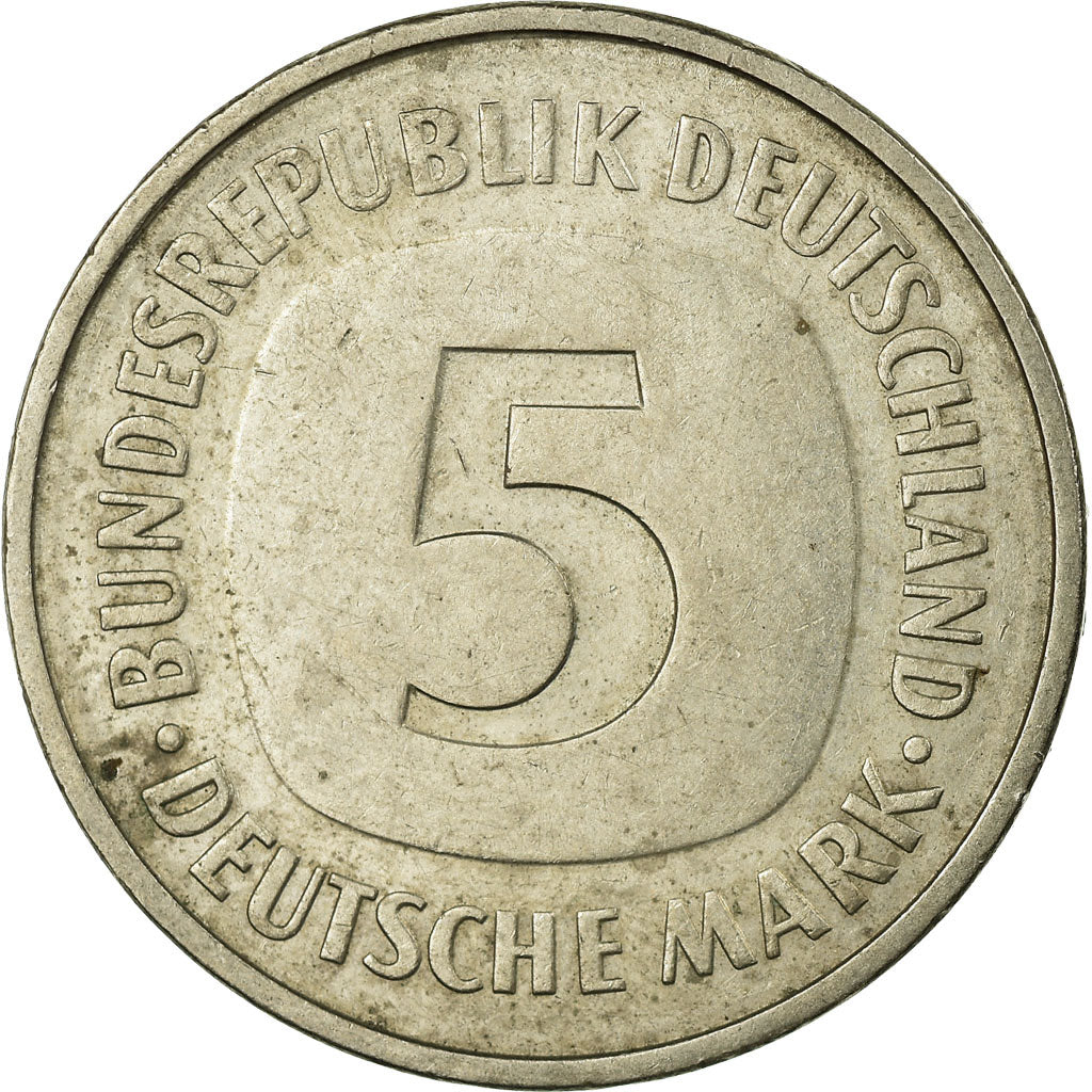 Monnaie, République fédérale allemande, 5 Mark, 1980, Karlsruhe, TTB