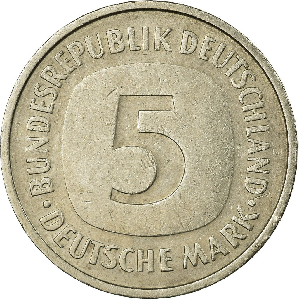 Moneta, GERMANIA - REPUBBLICA FEDERALE, 5 Mark, 1981, Munich, BB, Nichel