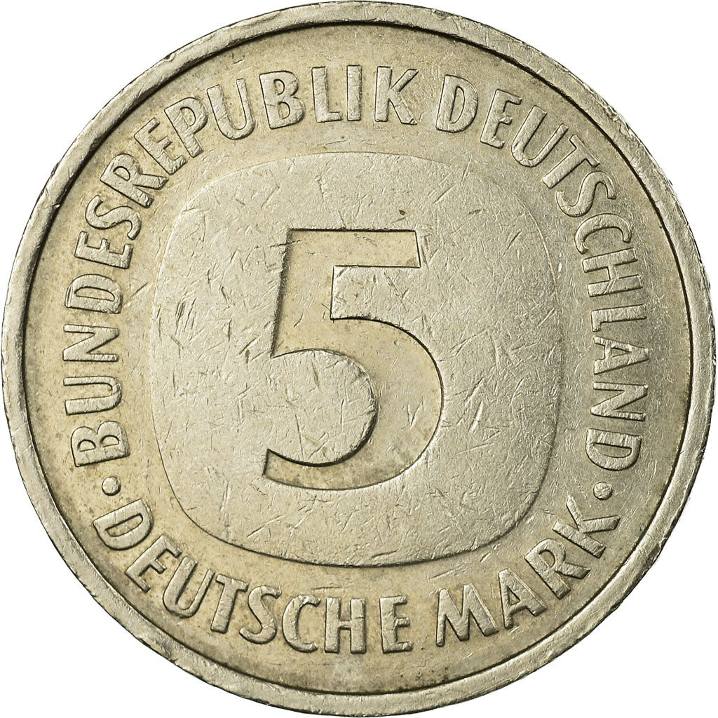 Coin, GERMANY - FEDERAL REPUBLIC, 5 Mark, 1981, Stuttgart, VF(30-35)