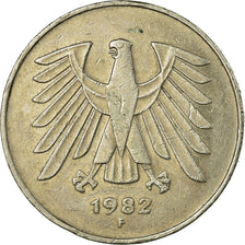 Coin, GERMANY - FEDERAL REPUBLIC, 5 Mark, 1982, Stuttgart, EF(40-45)