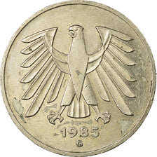 Monnaie, République fédérale allemande, 5 Mark, 1985, Karlsruhe, TB+