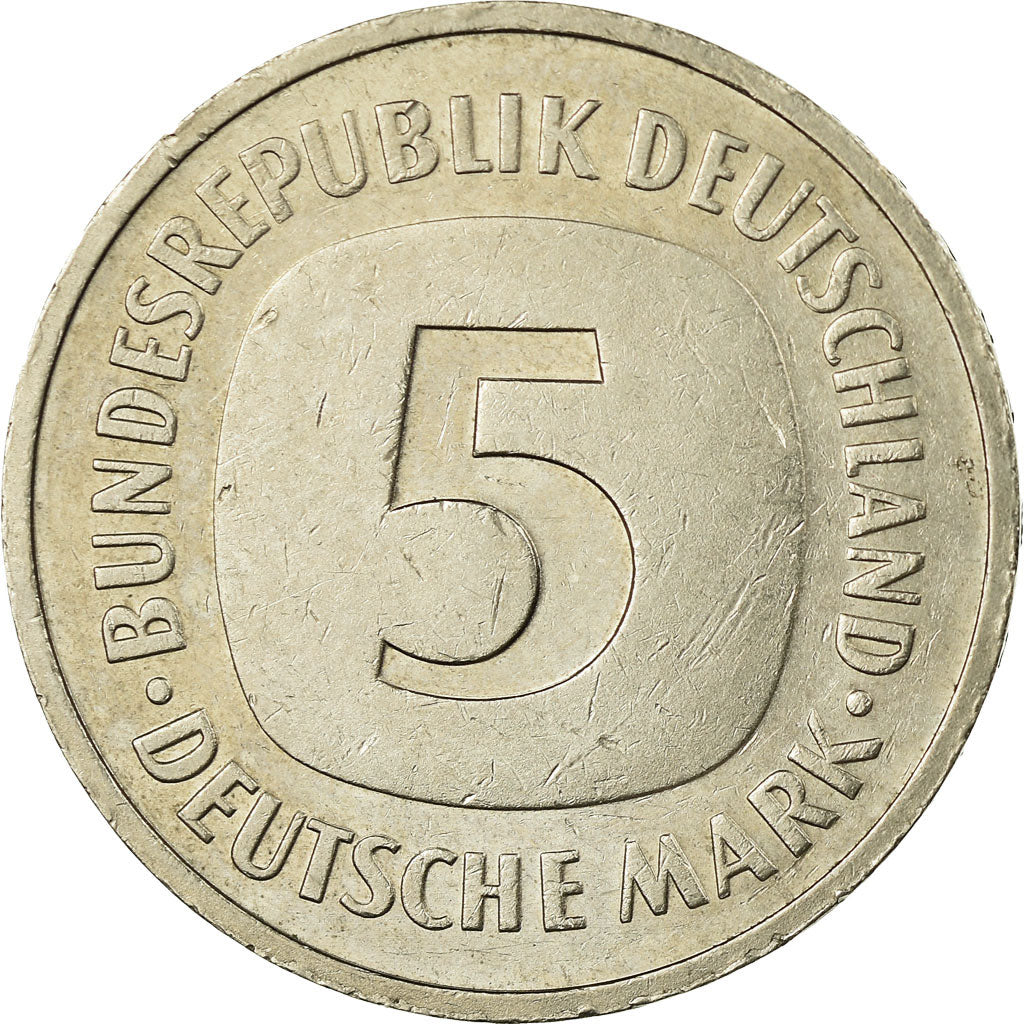Monnaie, République fédérale allemande, 5 Mark, 1985, Karlsruhe, TB+