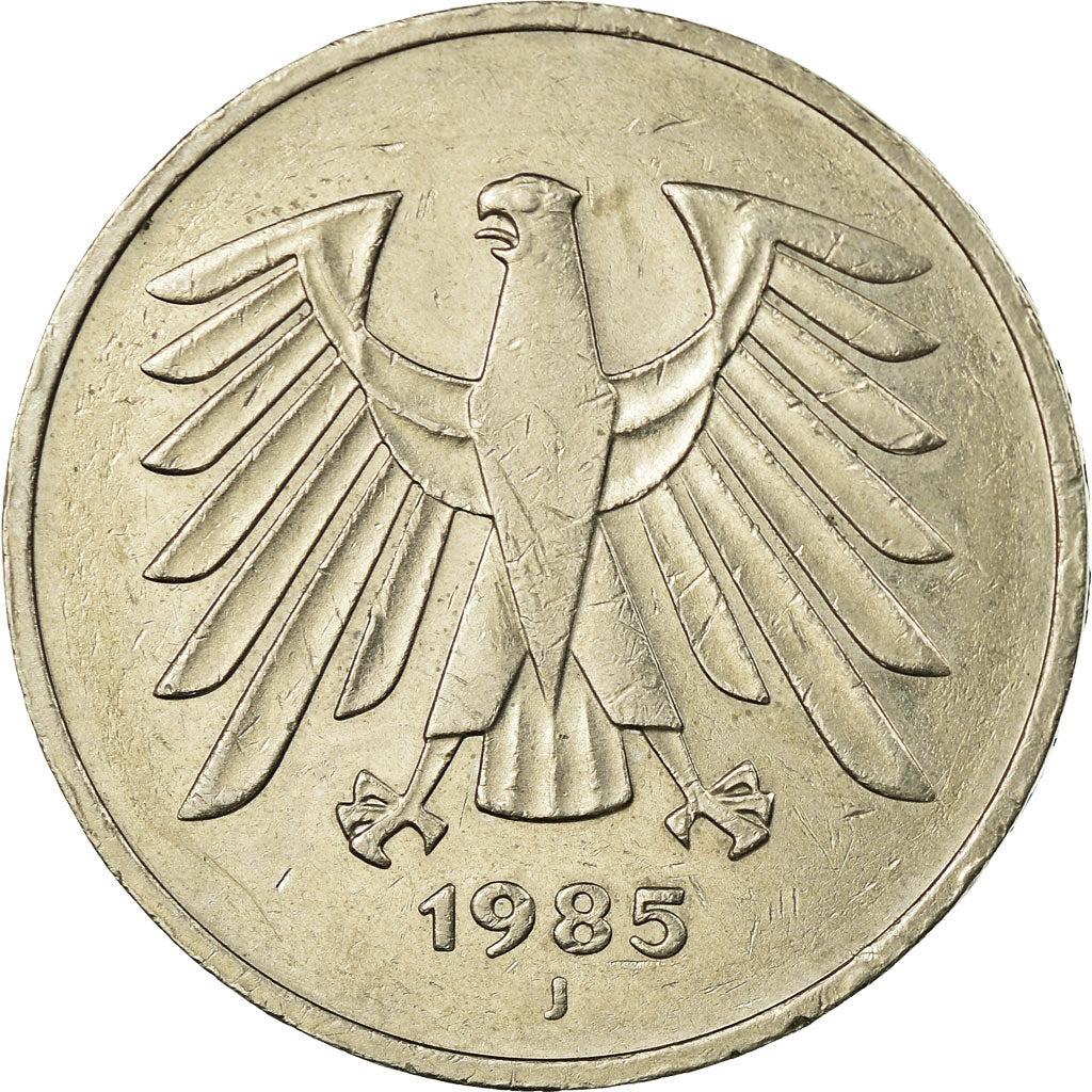 Münze, Bundesrepublik Deutschland, 5 Mark, 1985, Hamburg, SS, Copper-Nickel
