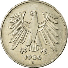 Münze, Bundesrepublik Deutschland, 5 Mark, 1986, Munich, SS, Copper-Nickel Clad