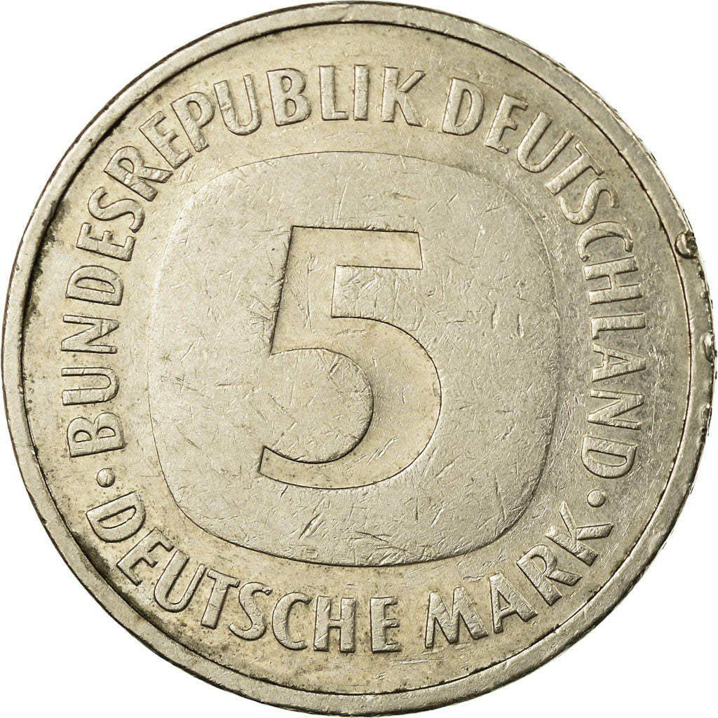 Coin, GERMANY - FEDERAL REPUBLIC, 5 Mark, 1986, Stuttgart, EF(40-45)