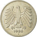 Coin, GERMANY - FEDERAL REPUBLIC, 5 Mark, 1986, Hamburg, EF(40-45)