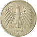 Moneda, ALEMANIA - REPÚBLICA FEDERAL, 5 Mark, 1989, Munich, MBC, Cobre -