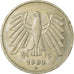 Coin, GERMANY - FEDERAL REPUBLIC, 5 Mark, 1989, Karlsruhe, EF(40-45)