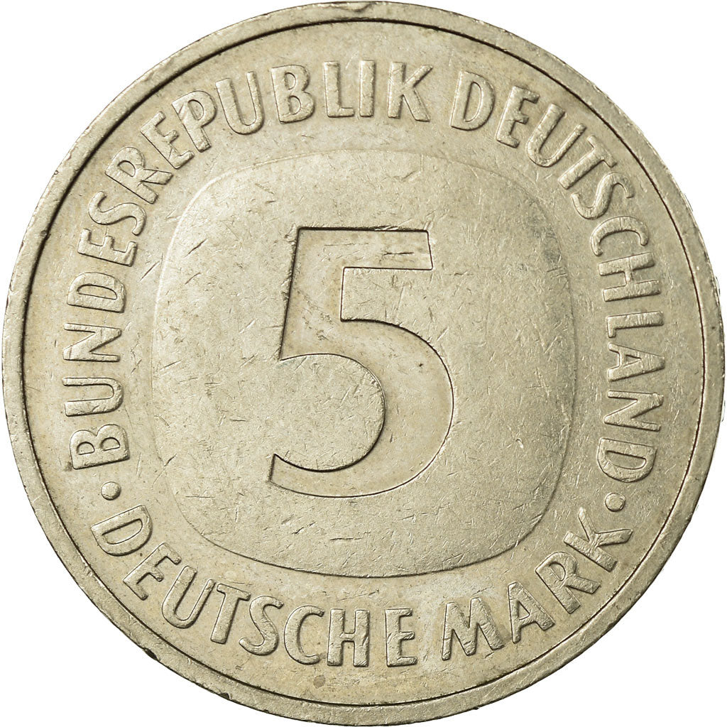 Monnaie, République fédérale allemande, 5 Mark, 1989, Hamburg, TTB