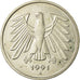 Coin, GERMANY - FEDERAL REPUBLIC, 5 Mark, 1991, Berlin, EF(40-45), Copper-Nickel