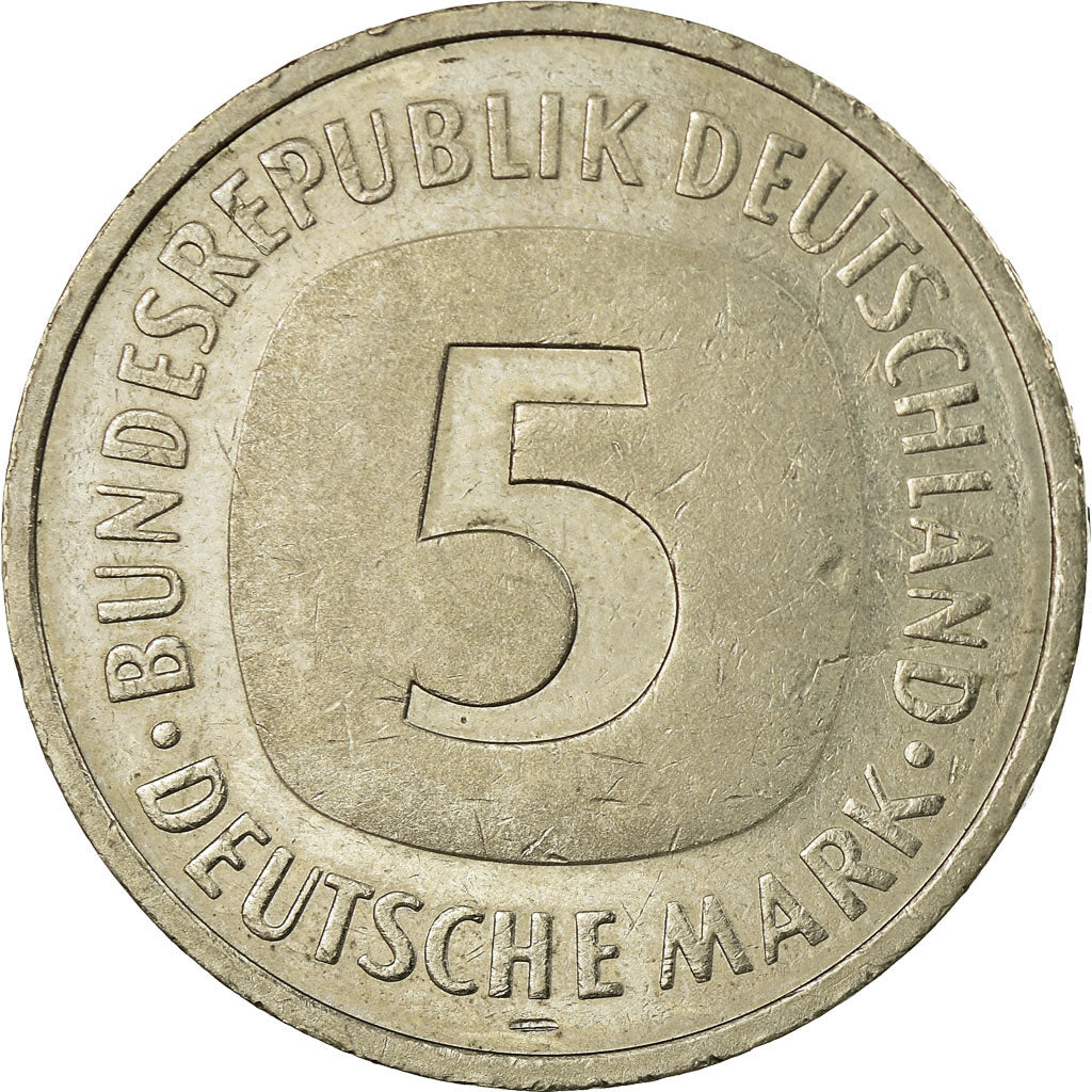 Coin, GERMANY - FEDERAL REPUBLIC, 5 Mark, 1992, Hamburg, EF(40-45)