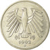 Coin, GERMANY - FEDERAL REPUBLIC, 5 Mark, 1992, Munich, EF(40-45), Copper-Nickel