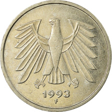 Coin, GERMANY - FEDERAL REPUBLIC, 5 Mark, 1993, Stuttgart, EF(40-45)