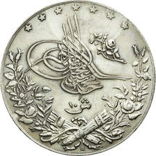 Coin, Egypt, Muhammad V, 10 Qirsh, 1911, AU(55-58), Silver, KM:309