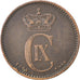 DENMARK, 2 Ore, 1894, Copenhagen, KM #793.2, EF(40-45), Bronze, 3.98