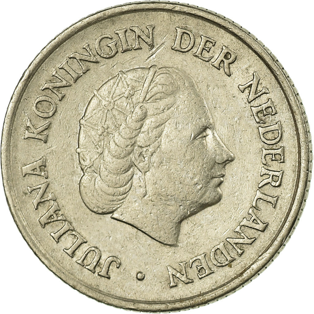 Moneta, Paesi Bassi, Juliana, 25 Cents, 1951, MB+, Nichel, KM:183