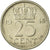 Moneda, Países Bajos, Wilhelmina I, 25 Cents, 1948, BC+, Níquel, KM:178