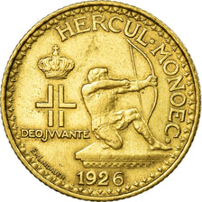 Moneta, Monaco, Louis II, Franc, 1926, AU(50-53), Aluminium-Brąz, KM:114